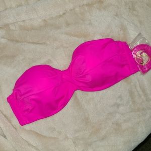 NWT VS Swim 36C Bandeau Twist Bikini top